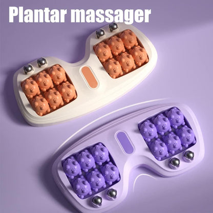 Dual Foot Massager Roller with Magnetic Bead for Full Body Blood Circulation Trigger Point